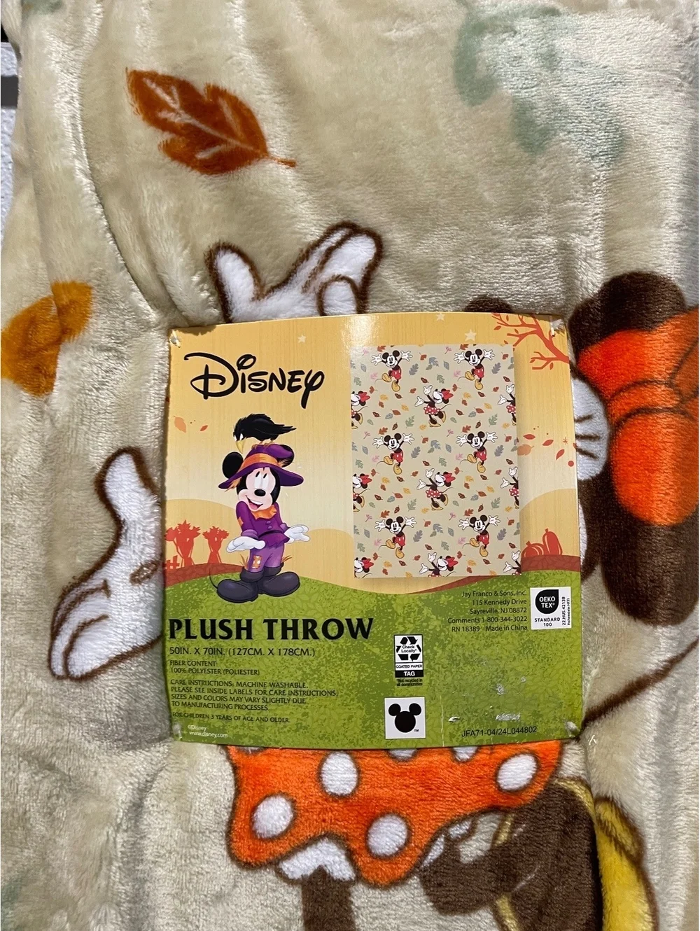 Disney Minnie Mouse Plush Throw Blanket 50x70 inches